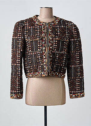 Veste chic col rond noir MARANT ETOILE femme
