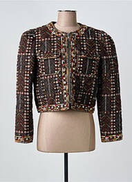 Veste chic col rond noir MARANT ETOILE femme