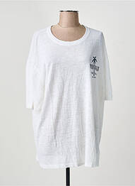 T-shirt coupe droite manches courtes blanc MONTAGUT femme