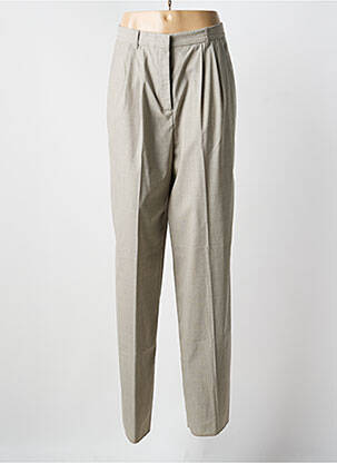 Pantalon droit taille à pinces taille haute gris BARBARA BUI femme