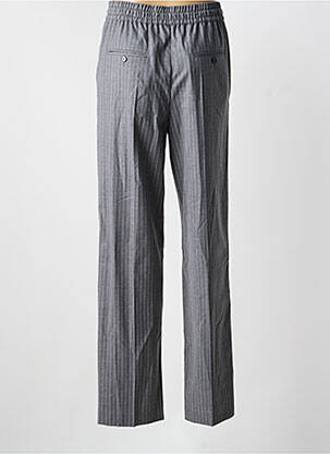 Pantalon droit taille à pinces taille haute gris ISABEL MARANT femme