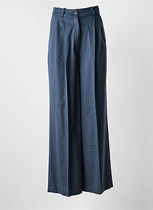 Pantalon large fermeture zippée sous rabat boutonné taille haute gris LOULOU STUDIO femme