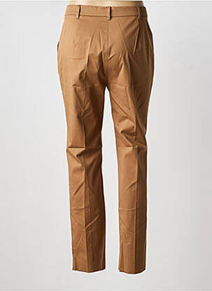 Pantalon slim tissage popeline taille normale marron MAX MARA femme