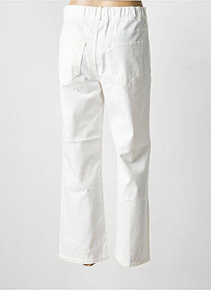 Jeans coupe droite taille normale taille normale blanc WHYCI MILANO femme