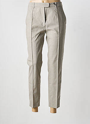 Pantalon 7/8 taille à pinces taille normale beige BARBARA BUI femme