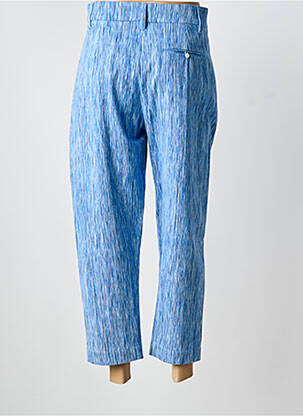 Pantalon 7/8 taille haute taille haute bleu MII femme