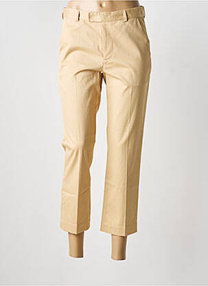 Pantalon 7/8 taille à pinces taille normale beige LIS LAREIDA femme