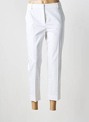 Pantalon 7/8 tissage popeline taille normale blanc MAXMARA femme