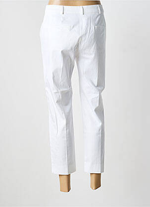 Pantalon 7/8 taille à pinces taille normale blanc MAX MARA femme