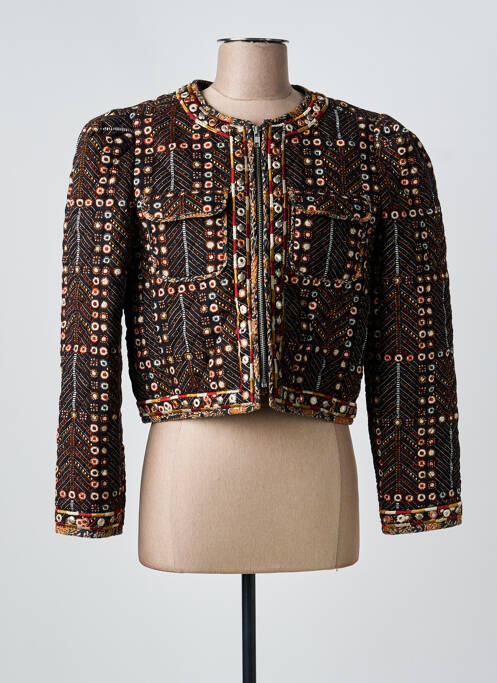 Veste chic col rond noir MARANT ETOILE femme