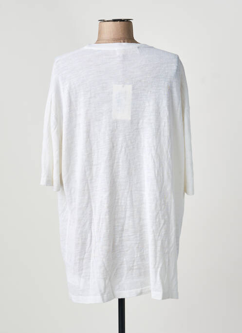 T-shirt manches mi-longues manches courtes blanc MONTAGUT femme