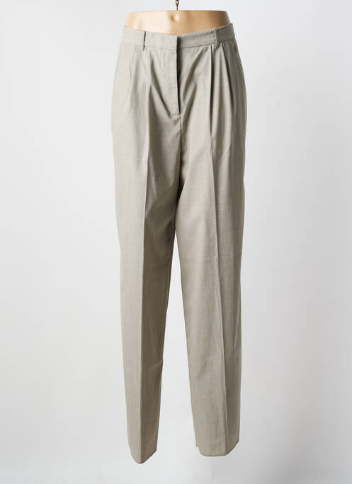 Pantalon droit taille à pinces taille haute gris BARBARA BUI femme