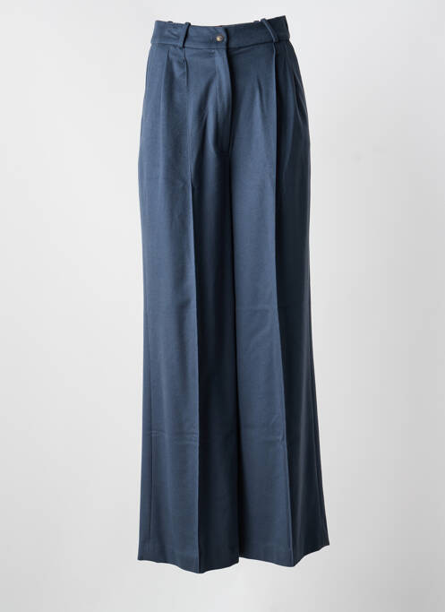 Pantalon large fermeture zippée sous rabat boutonné taille haute gris LOULOU STUDIO femme