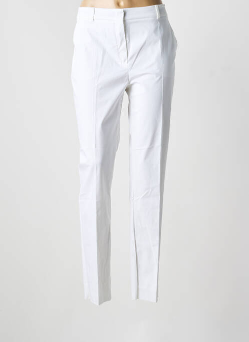 Pantalon slim tissage popeline taille normale blanc MAX MARA femme