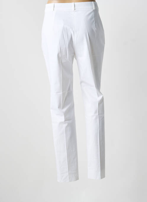 Pantalon slim tissage popeline taille normale blanc MAX MARA femme