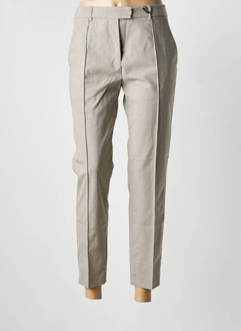 Pantalon 7/8 taille à pinces taille normale beige BARBARA BUI femme