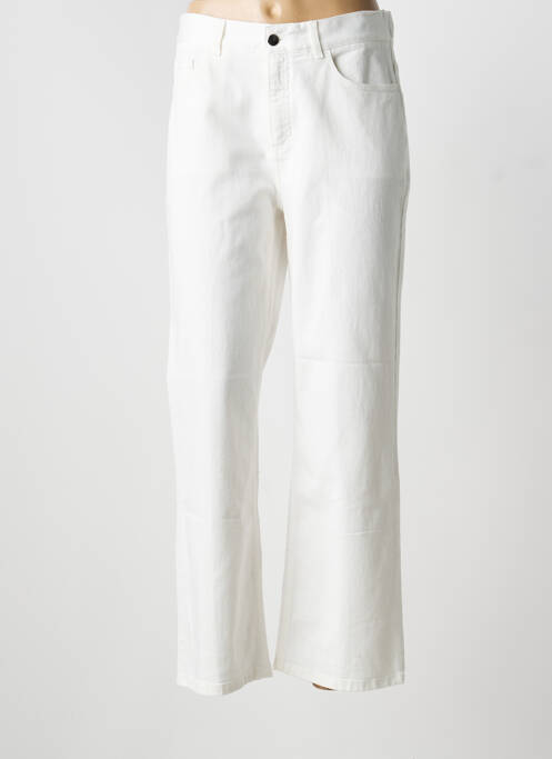 Jeans coupe droite blanc WHYCI MILANO femme