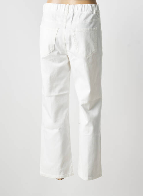 Jeans coupe droite blanc WHYCI MILANO femme