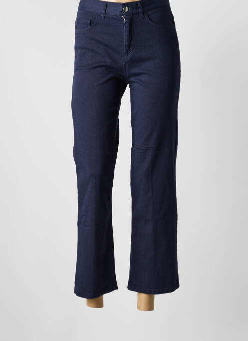Jeans coupe droite bleu WHYCI MILANO femme