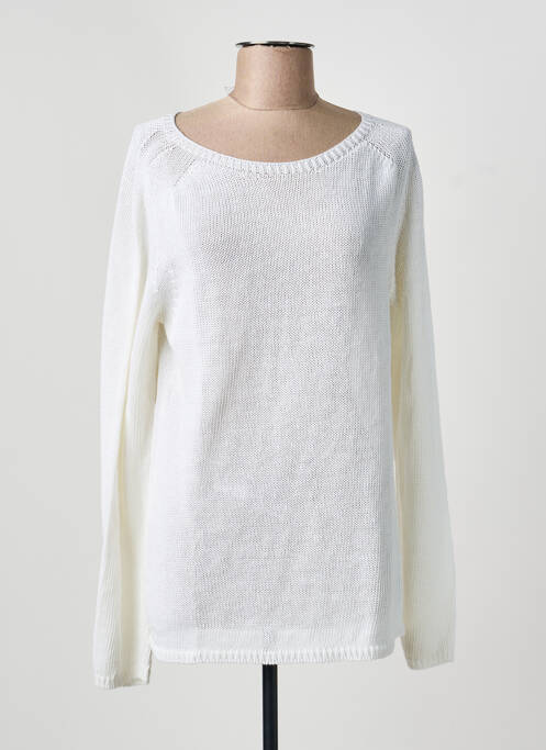 Pull coupe cintrée manches longues blanc MAXMARA femme