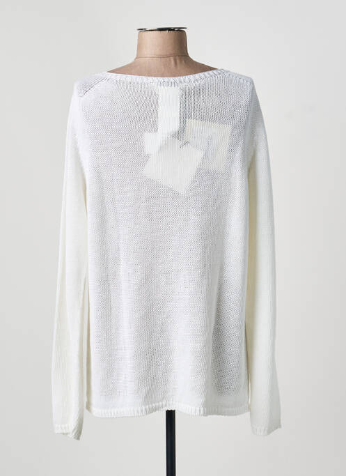 Pull coupe cintrée manches longues blanc MAXMARA femme