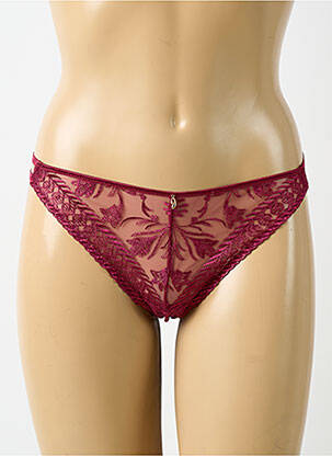 Tanga tissage satiné violet AUBADE femme