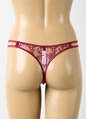 Tanga tissage satiné violet AUBADE femme