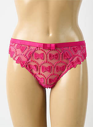 Culotte tissage satiné rose VIKTOR & ROLF X AUBADE femme