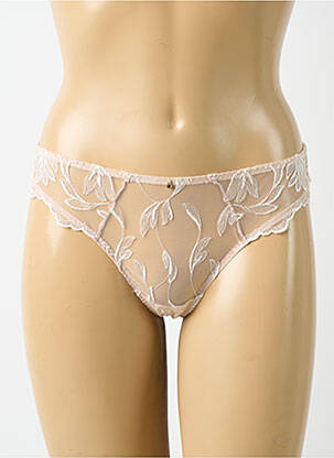 String tissage satiné rose AUBABE femme