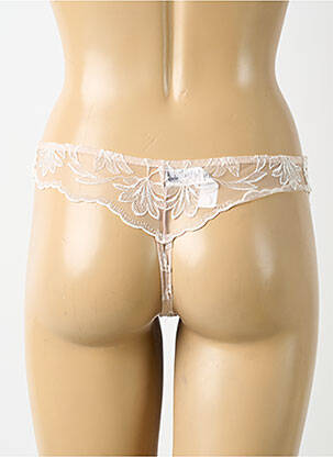 String tissage satiné rose AUBABE femme