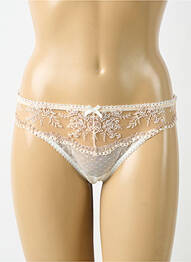Tanga tissage satiné rose AUBADE femme