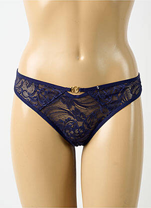 Tanga stretch bleu AUBADE femme