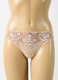 Tanga effet matière satinée rose AUBADE femme