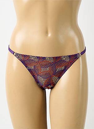 Tanga stretch violet AUBADE femme
