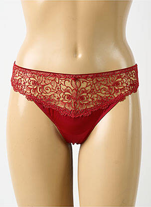 Tanga rouge KARL LAGERFELD X AUBADE femme