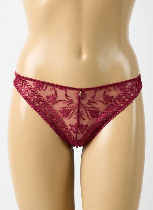 Tanga tissage satiné violet AUBADE femme