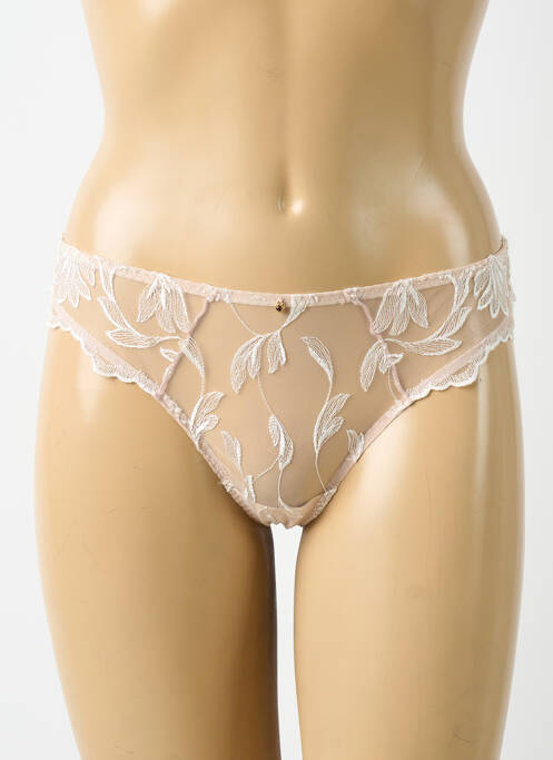 String tissage satiné rose AUBABE femme