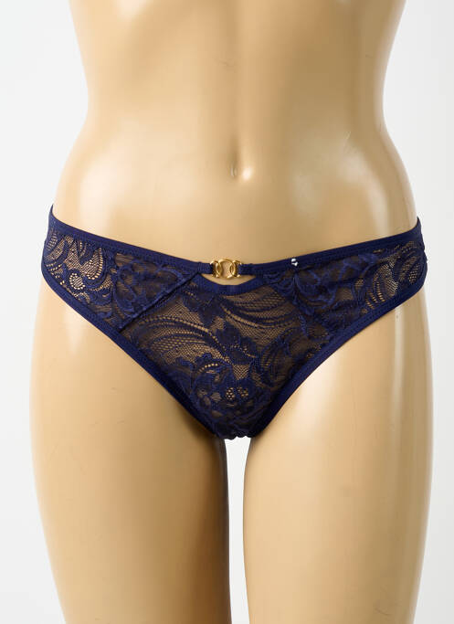 Tanga stretch bleu AUBADE femme