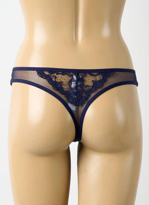 Tanga stretch bleu AUBADE femme