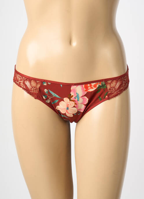 Culotte tissage satiné marron AUBADE femme