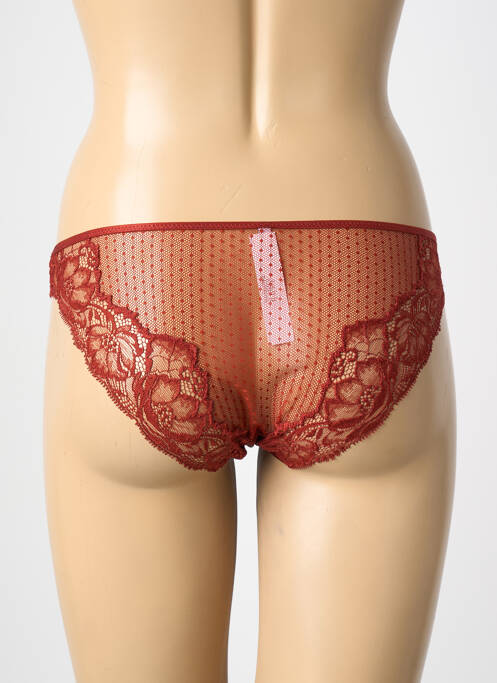 Culotte tissage satiné marron AUBADE femme