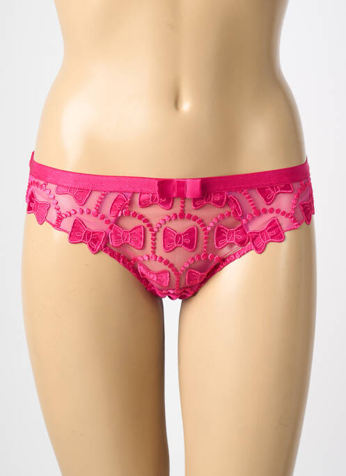 Culotte tissage satiné rose VIKTOR & ROLF X AUBADE femme