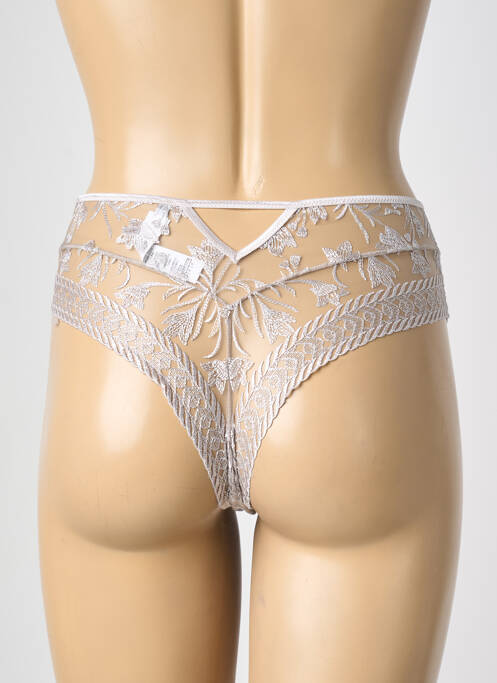 Tanga broderie gris AUBADE femme