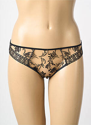 Culotte tissage satiné noir AUBADE femme