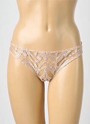 Culotte stretch beige ELIE SAAB X AUBADE femme