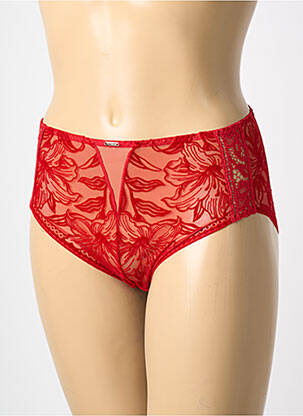 Culotte haute bi-matiére rouge AUBADE femme