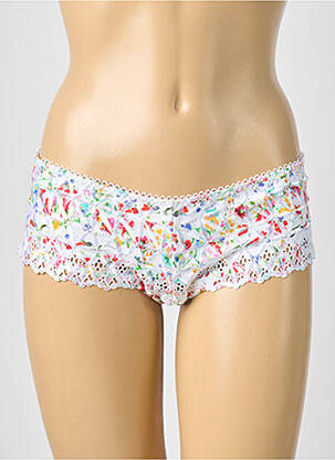 Tanga tissage satiné blanc AUBADE femme