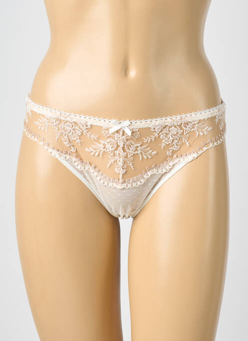 Culotte tissage satiné beige AUBADE femme