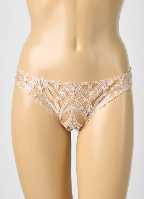 Culotte stretch beige ELIE SAAB X AUBADE femme