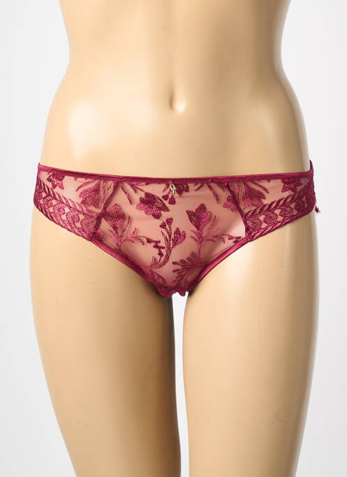 Culotte tissage satiné rouge AUBADE femme